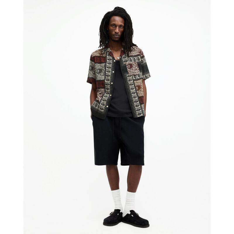 AllSaints Marquee Paisley Print Relaxed Fit Shirt image number 3